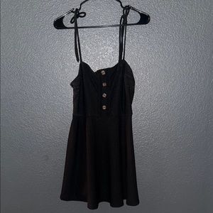 Black Button-Up Dress